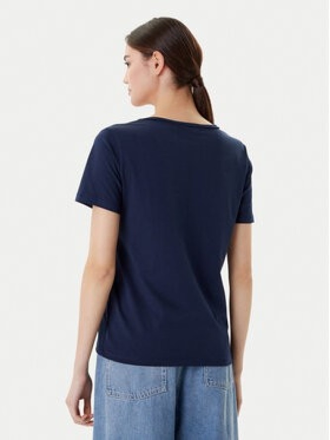 Desigual T-Shirt Dumas 25WWTK28 Granatowy Regular Fit