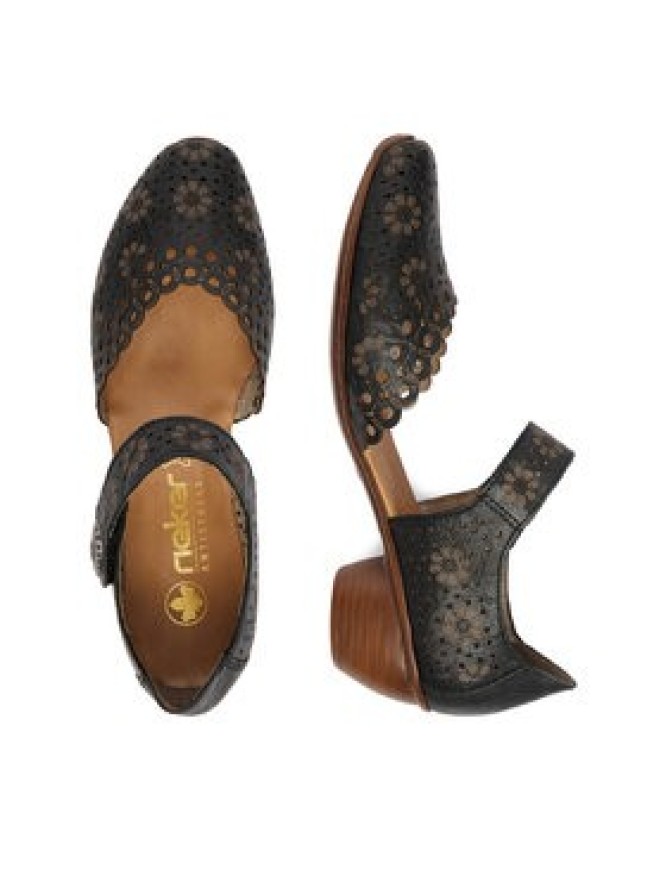 Rieker Półbuty 43753-00 Czarny