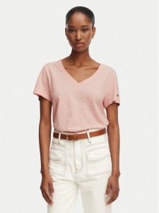 Tommy Hilfiger T-Shirt WW0WW48704 Różowy jasny Regular Fit