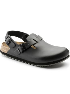 Birkenstock Skórzane półsandały "Tokio" w kolorze czarnym rozmiar: 39