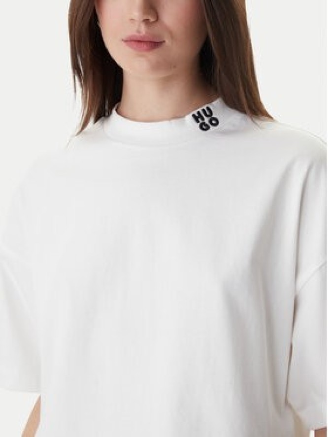 HUGO T-Shirt Damelody 50561189 Biały Regular Fit