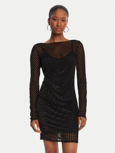 Patrizia Pepe Sukienka koktajlowa 8A1579 A638 Czarny Regular Fit