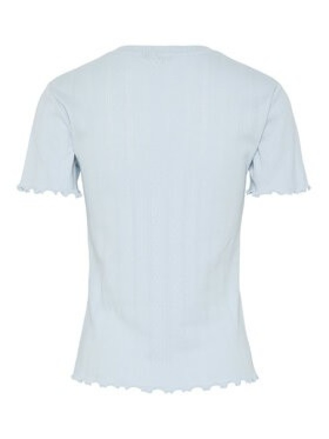 Pieces T-Shirt Fia 17155480 Błękitny Regular Fit