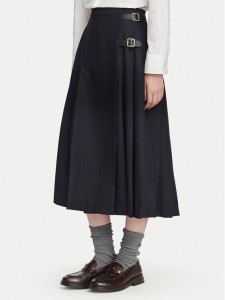 Barbour Spódnica plisowana Delilah LSK0174NY99 Granatowy Relaxed Fit