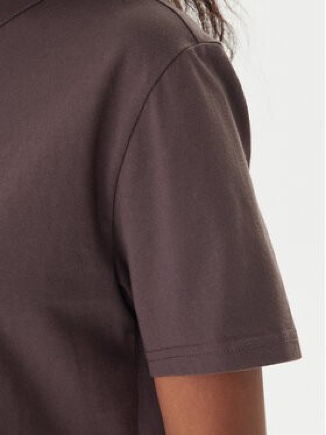 Tommy Jeans T-Shirt Badge DW0DW22202 Brązowy Boxy Fit