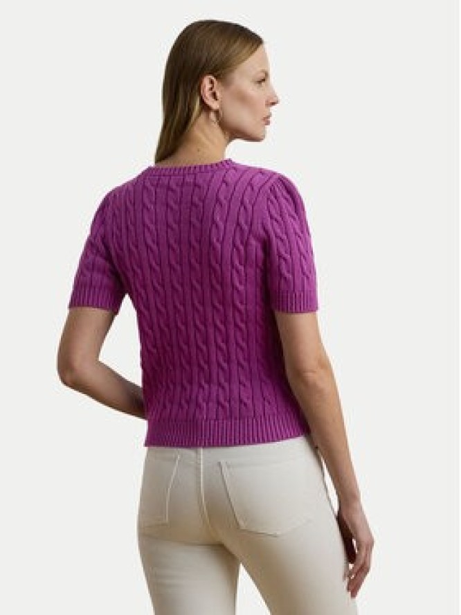 LAUREN RALPH LAUREN Sweter 200976989002 Fioletowy Slim Fit