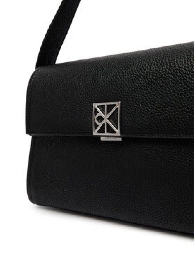 Calvin Klein Torebka Emblem Hw Pebble Shoulder Bag 25 LV04F3425G Czarny