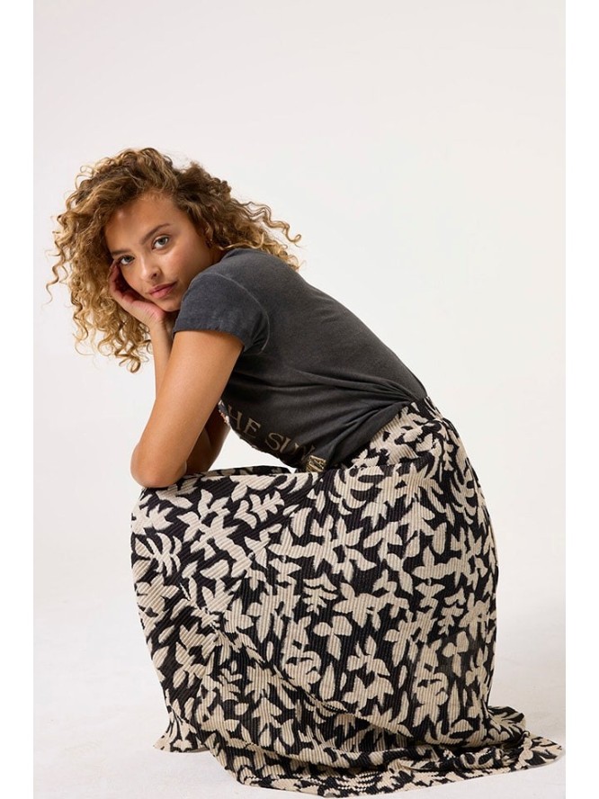 Garcia Spódnica w kolorze kremowo-czarnym rozmiar: M