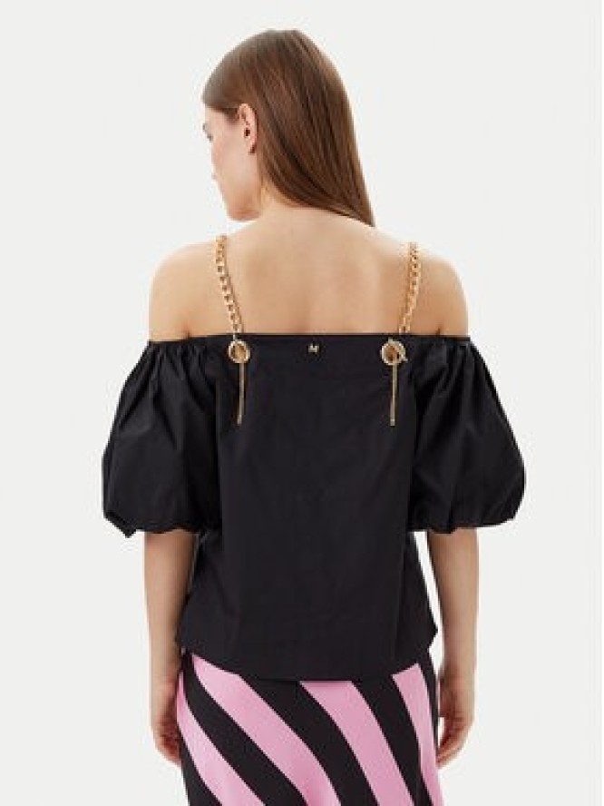 Lola Casademunt by Maite Bluzka MS2515040 Czarny Relaxed Fit