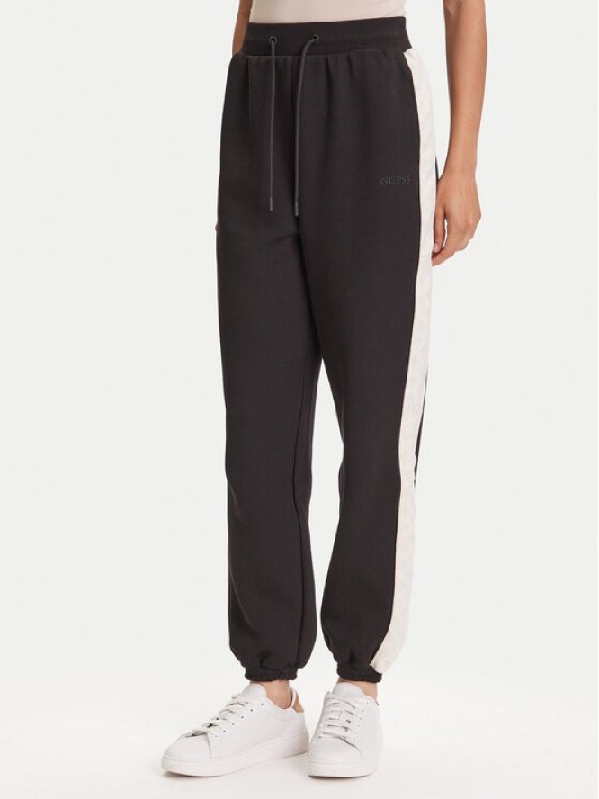 Guess Spodnie dresowe V5YB02 KB3P2 Czarny Regular Fit