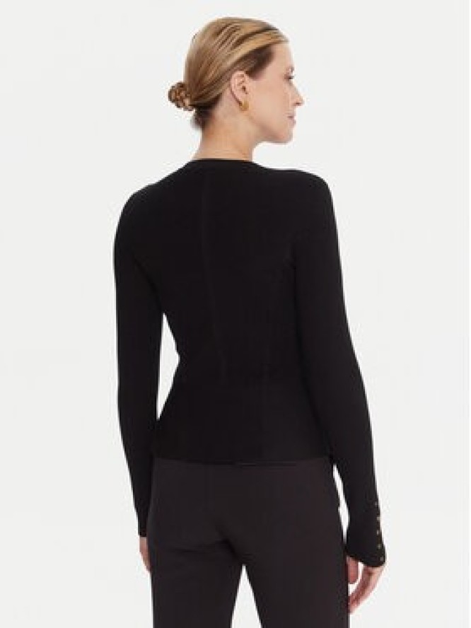 Elisabetta Franchi Kardigan MK-49S-57E2 Czarny Slim Fit