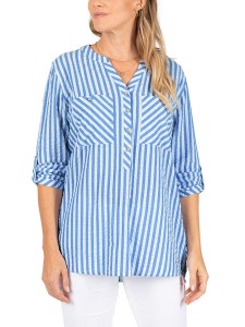 Timezone Bluzka w kolorze niebieskim rozmiar: XXL