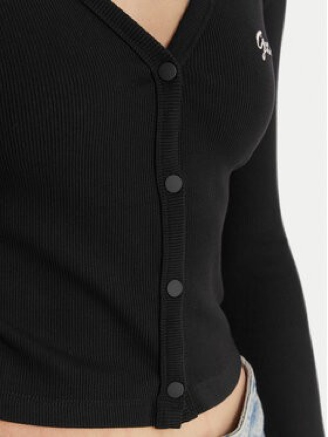 Guess Kardigan V6RP06 K8RT2 Czarny Regular Fit