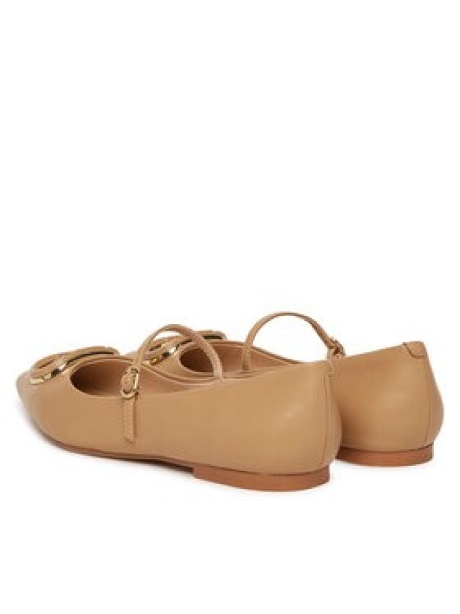 TWINSET Baleriny 251TCP064 Brązowy