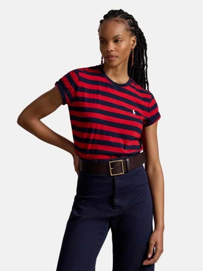 Polo Ralph Lauren T-Shirt 211B17779001 Niebieski Regular Fit