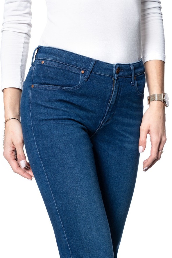 SPODNIE DAMSKIE WRANGLER STRAIGHT DEEP WATERS W28TJN69D 112128500