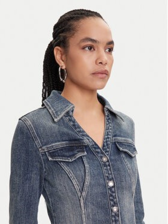 Miss Sixty 6S1DJ48900 Sukienka jeansowa Deep Blue F58