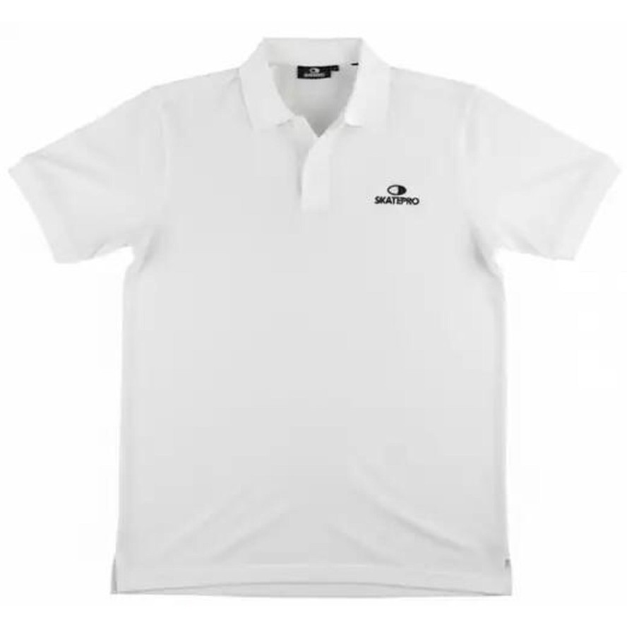 Odzież T-shirts unisex SkatePro Heavy Polo Koszulka - L - Biały