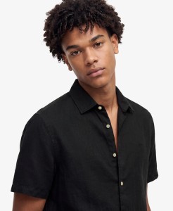 superdry Koszula Riviera lniana z krótkim rękawem – Relaxed Fit
