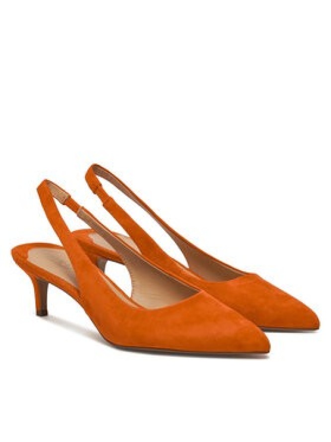 LAUREN RALPH LAUREN Czółenka Lolah II 802959263003 Pomarańczowy