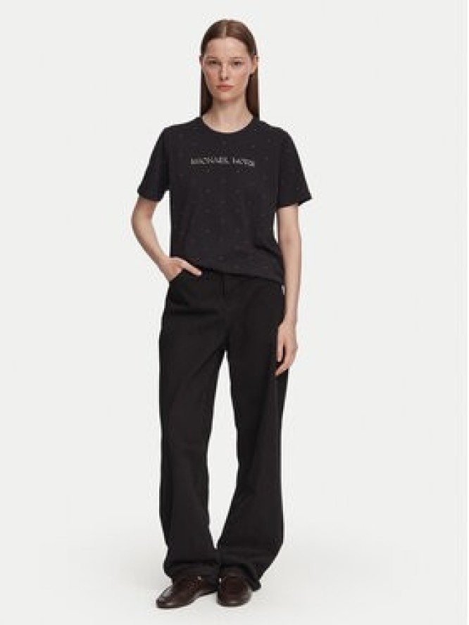 MICHAEL Michael Kors T-Shirt MT6524Y97J Czarny Regular Fit