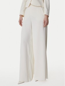 Marella Spodnie palazzo Campo 2613131043 Écru Wide Leg