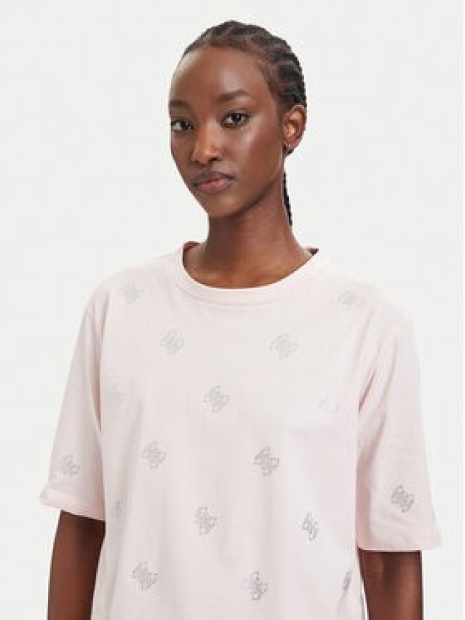 Guess T-Shirt V6GI18 K2985 Różowy jasny Regular Fit