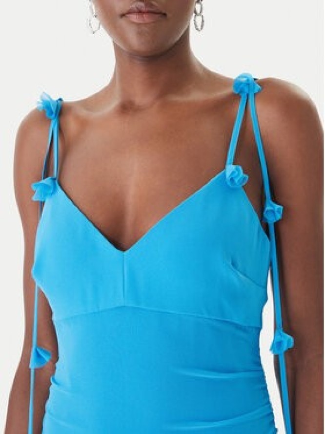 Guess Sukienka koktajlowa W6GKAD W2526 Niebieski Regular Fit
