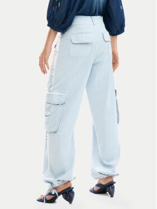 Desigual Spodnie materiałowe 26SWPW25 Niebieski Regular Fit