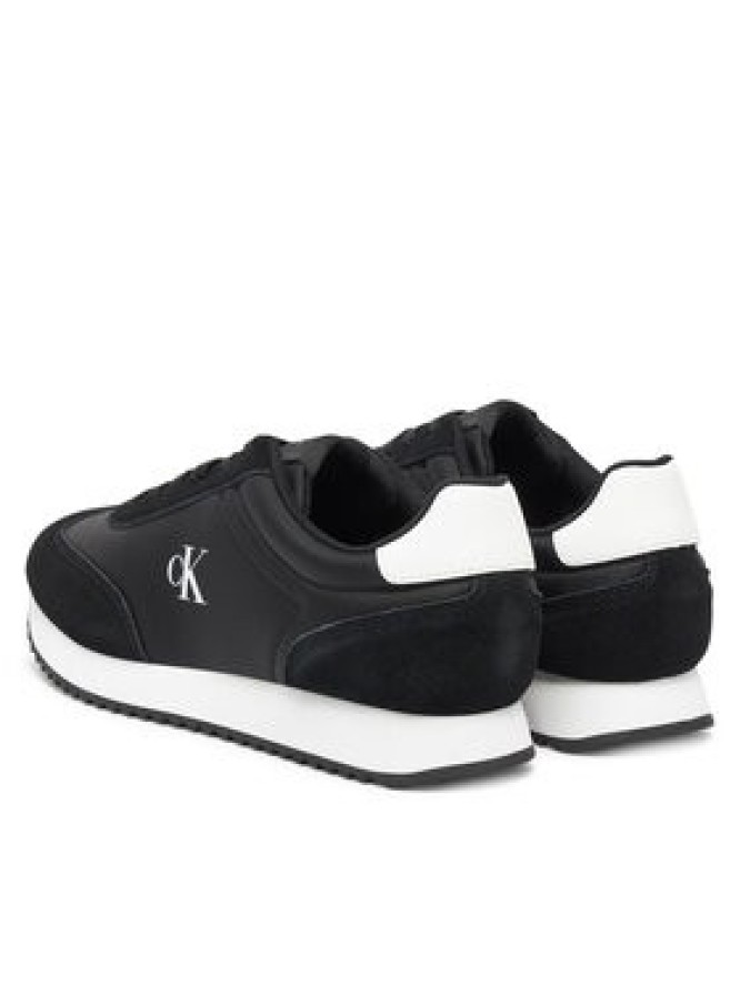 Calvin Klein Jeans Sneakersy Runner Laceup Mg Nylon Mix YW0YW01828 Czarny