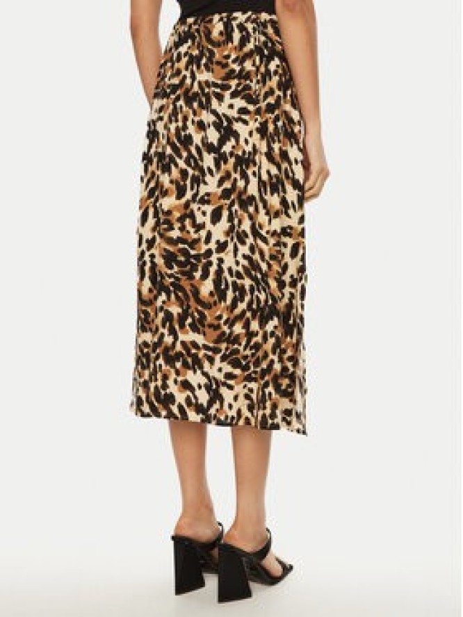 YAS Spódnica midi Savanna 26028279 Brązowy Regular Fit