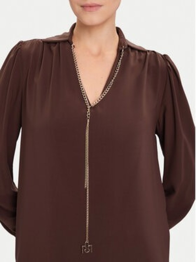 Rinascimento Bluzka CFC0125721003 Brązowy Regular Fit
