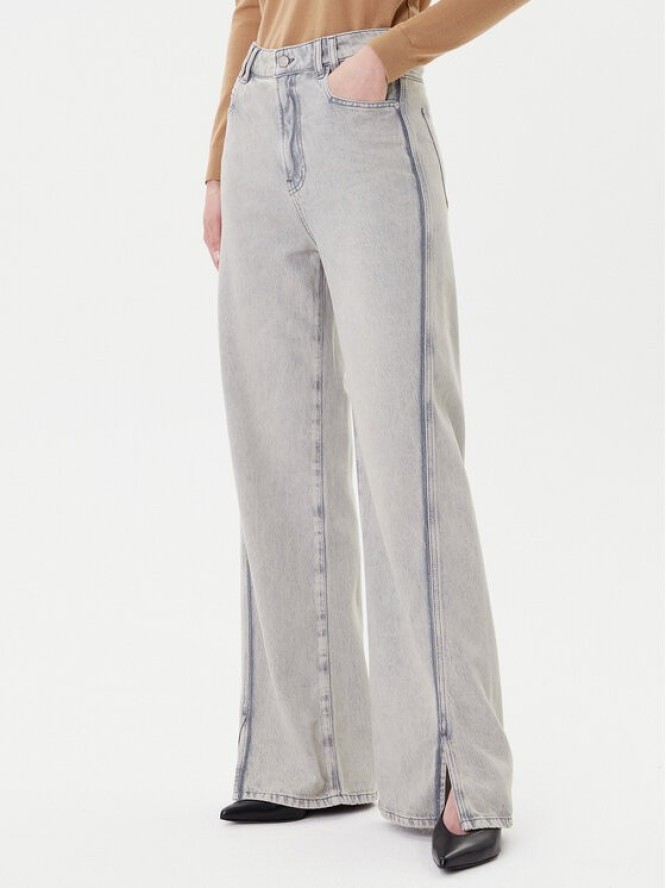 BOSS Jeansy C_Marlene Hr Split 50542436 Szary Relaxed Fit