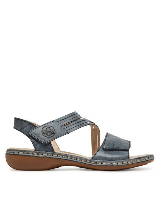 Rieker Sandały 65964-12 Niebieski