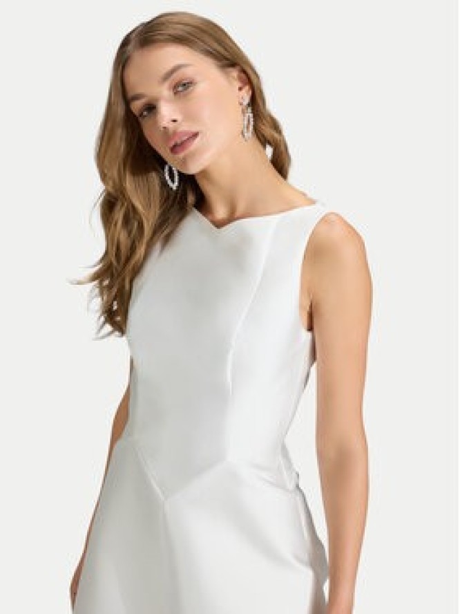 Swing Sukienka wieczorowa 5AJ16000 Biały Regular Fit