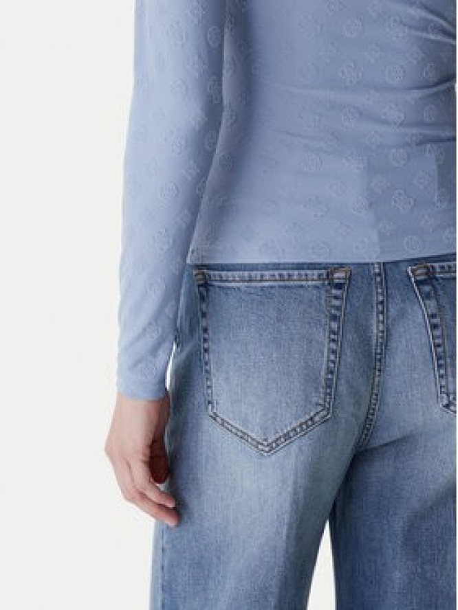 Guess Bluzka W6RP45 KA660 Niebieski Regular Fit