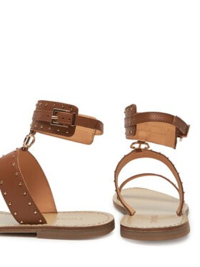 TWINSET Sandały 251GCJ04C Brązowy