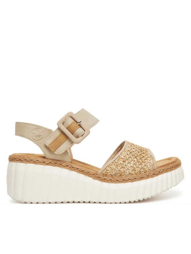 Rieker Sandały 69176-62 Beżowy