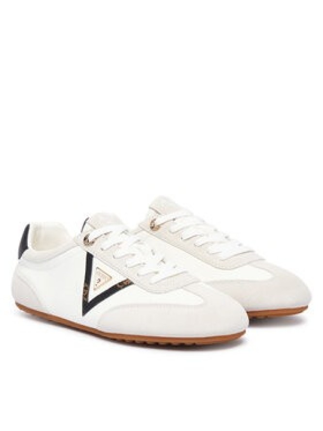 Guess Sneakersy Relli FLTREL LEA12 Kremowy