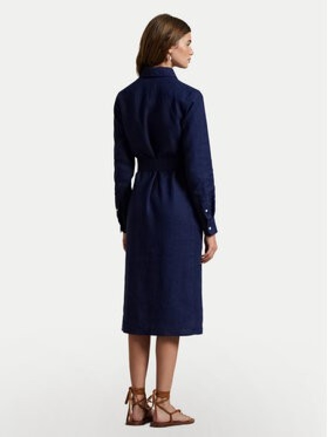 Polo Ralph Lauren Sukienka koszulowa 211943992005 Granatowy Regular Fit