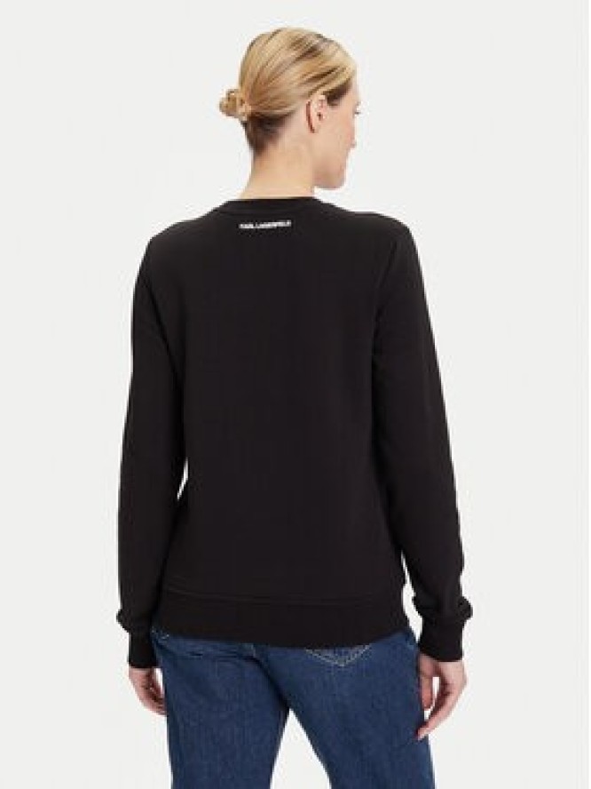 KARL LAGERFELD Bluza A4W20045 Czarny Regular Fit