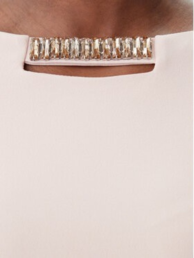 Rinascimento Sukienka koktajlowa CFC0122958003 Różowy Regular Fit