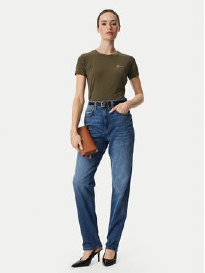 Guess T-Shirt W6YI12 K3751 Khaki Regular Fit