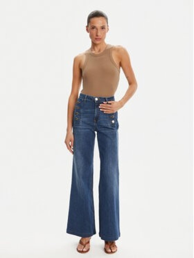 ViCOLO Jeansy DD5078 Niebieski Wide Leg