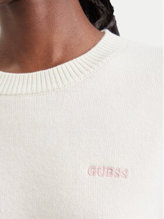 Guess Sweter V6BR16 Z2278 Kremowy Regular Fit
