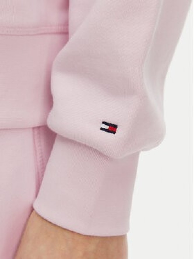 Tommy Hilfiger Bluza Contrast Flag WW0WW45979 Różowy Regular Fit