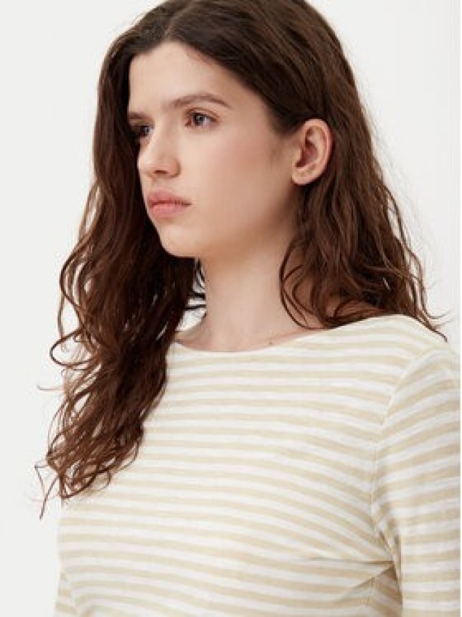 Marc O'Polo Bluzka B01219652597 Beżowy Regular Fit