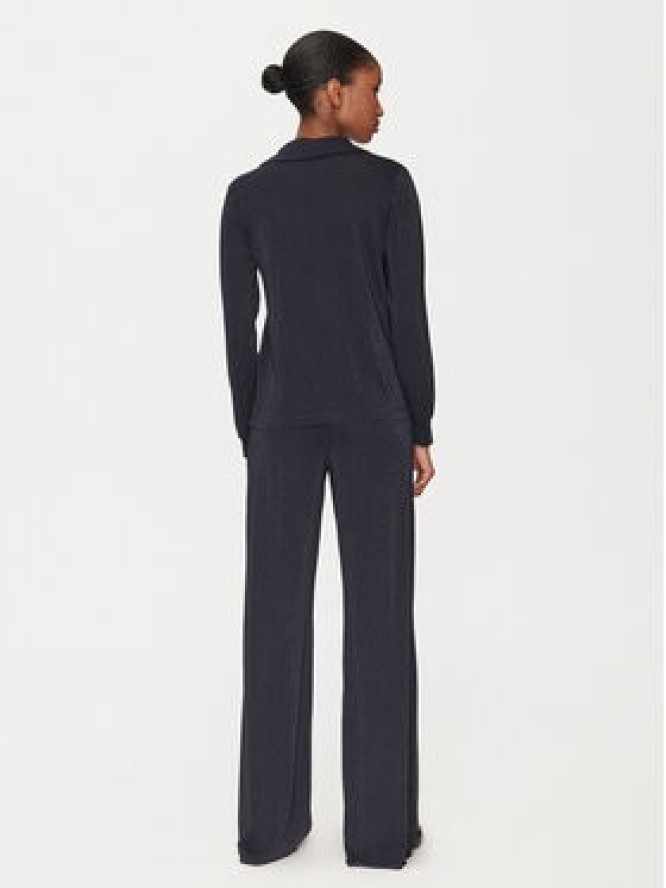 Marella Komplet bluzka i spodnie kom 2515631011 Granatowy Relaxed Fit