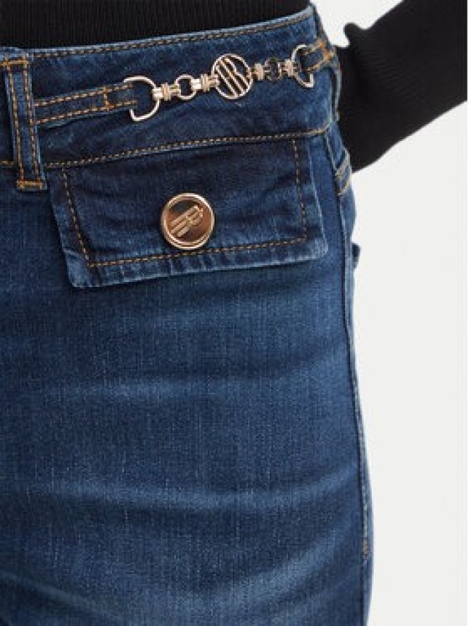Fracomina Jeansy FR26WVA011D47602 Granatowy Bootcut Fit