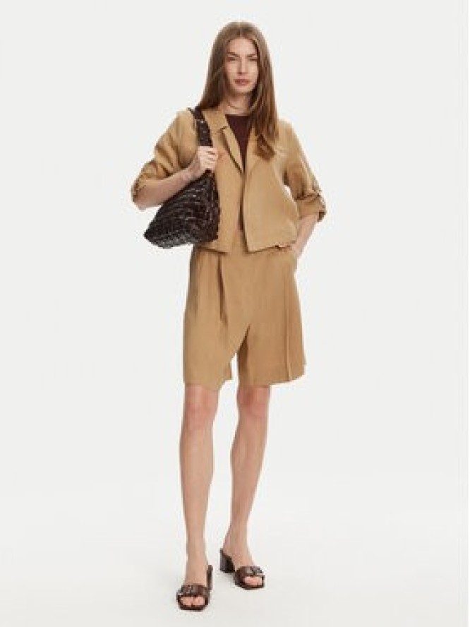Marella Bermudy Sagitta 2513141015 Beżowy Relaxed Fit